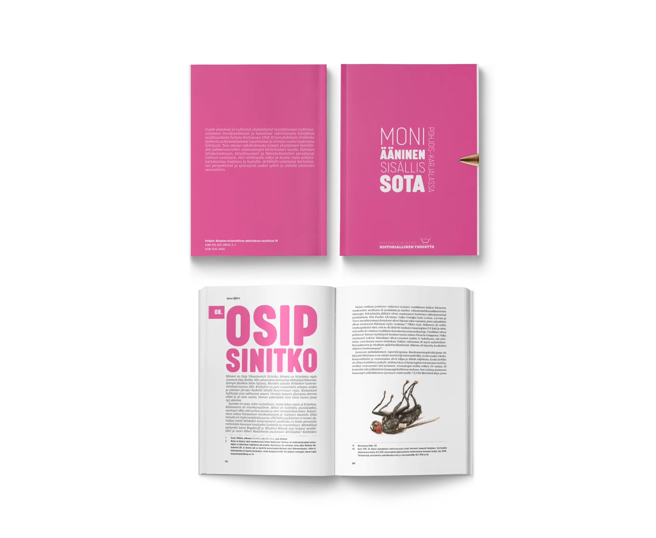 Book design for Moniääninen sisällissota