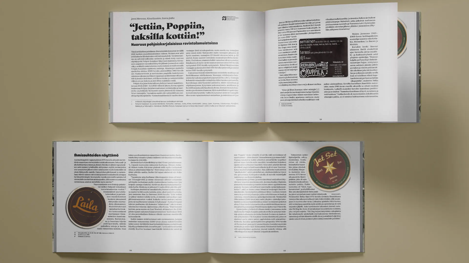 Editorial spreads exploring North Karelian nightlife
