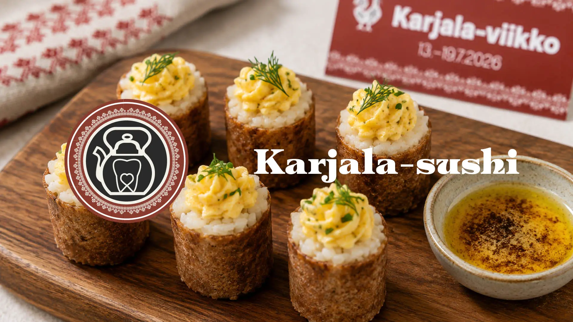 Karjala-sushi food concept and visual identity